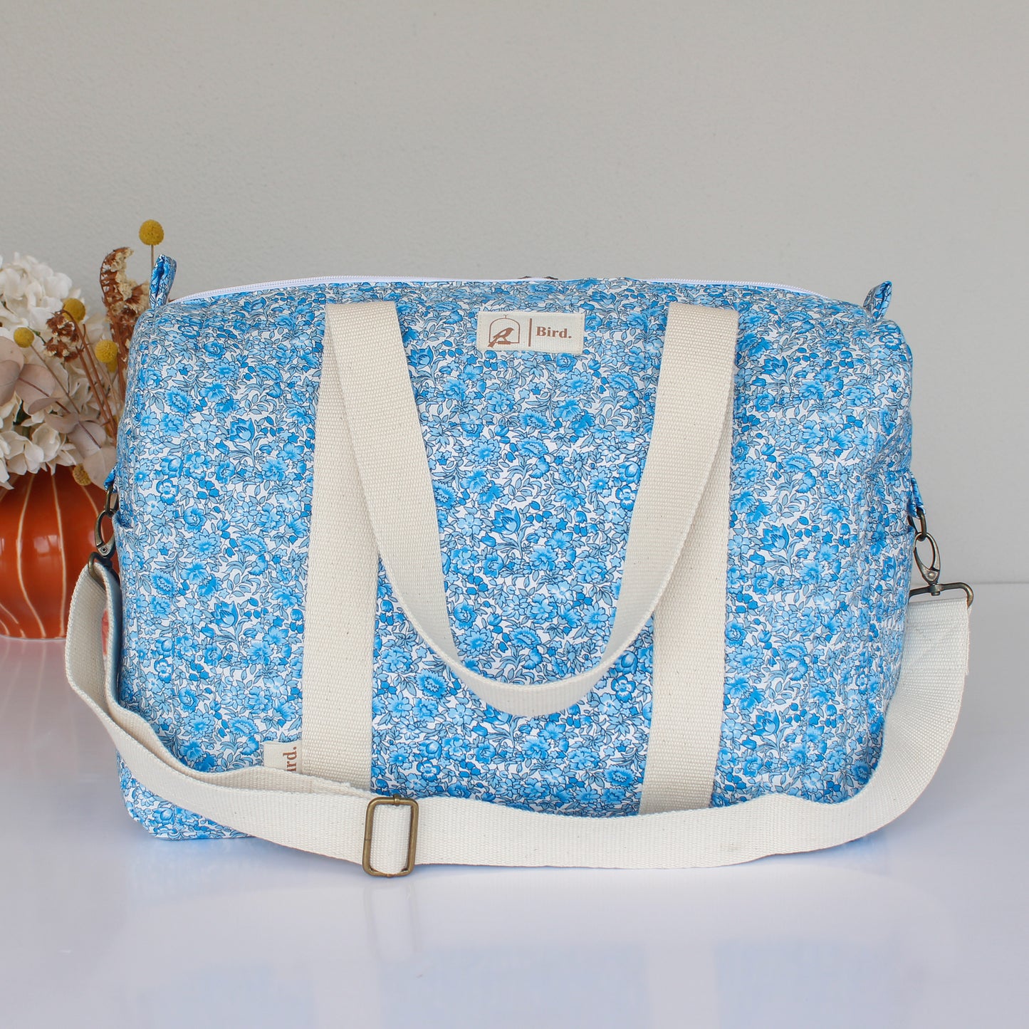 Bluebell quilted duffel bag