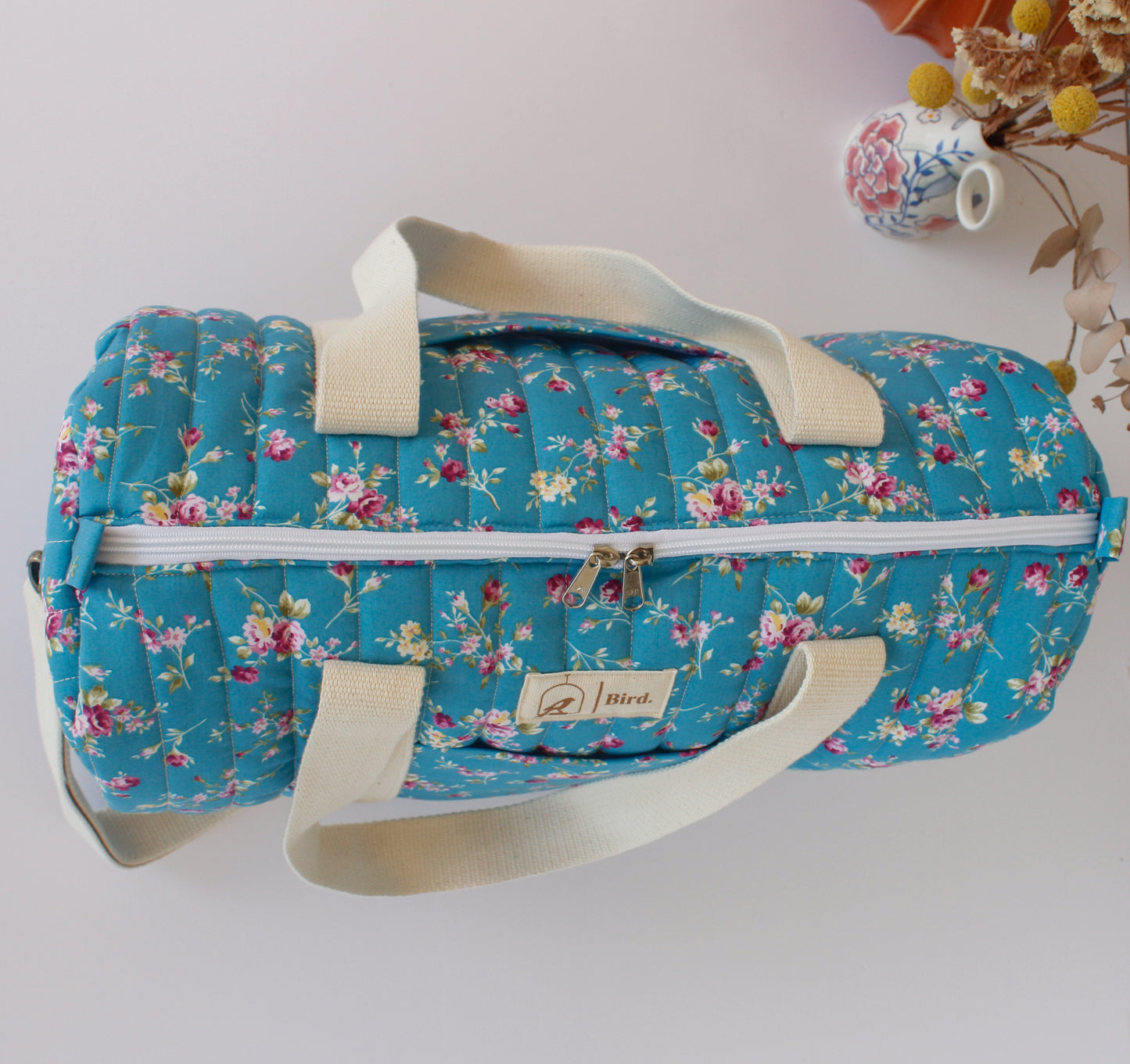 Daphne quilted duffel bag