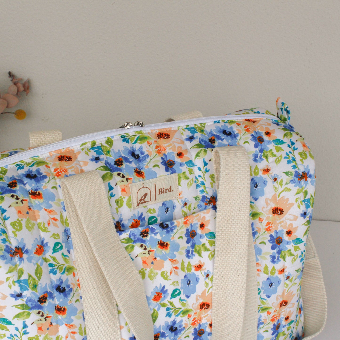 Honeybell quilted duffel bag